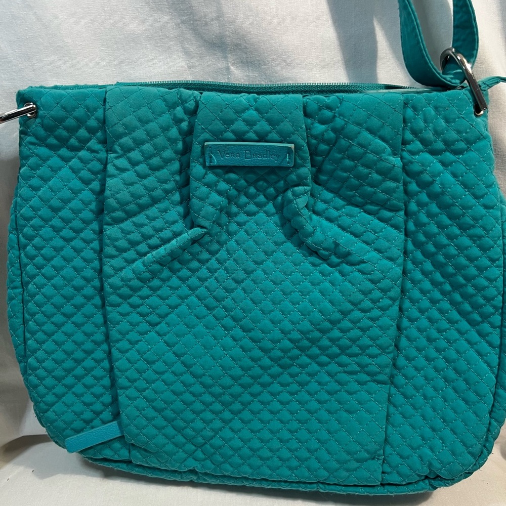 Vera Bradley Teal Quilted Hadley Crossbody Bag
